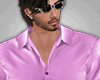Pink Muscle Silk Shirt