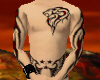 body tribal tattoo red