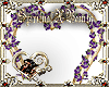 Purple/Gold Heart Arch