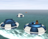 Ocean blue bumper floats