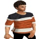 Tan striped sweatshirt
