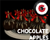 Chocolate Apples in Tray