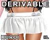 K] mini pleated skirt XL