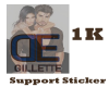 Gillettes 1k support