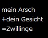 Zwillinge schwarz