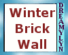 !D 3D Winter Brick Wall