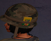 Army helmet.