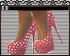 *E* Coral Spiked Pumps