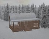 Winter Cabin  Lake