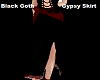 Black Goth Gypsy Skirt
