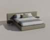 Green Double Bed