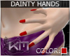 +KM+ Dainty Hands Red