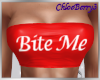 Bite Me Tube Top Red