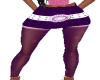 purple skirt with belt