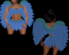 Aqua Teal Wings & Skirt