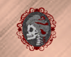 Cameo Skull Sticker
