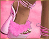 T-Pink Fur Heels