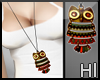 !H  Owl : Necklace