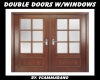 DOUBLE DOORS WITH WINDOW