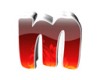 small red flame letter m