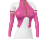 Ivy Leather Top Pink