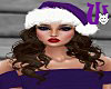Santa Cap + Hair purple