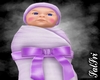 Newborn girl in Lilac