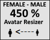 Avatar scaler 450%