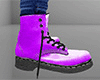 Lavender Combat Boots / Work Boots 3 (M)