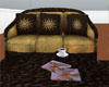 R Gold & brown Couche