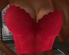deep red corset  top