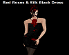 R/Roses & Black Dress