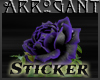 Purple Rose StickerL