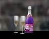 champagne & glass purple