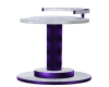 purple&white bar stool