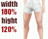 Expand Legs Width 180%