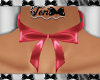 Pink Bow Choker