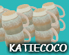Ceramic mugs stacked