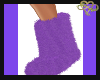Teddy Bear Boots Purple