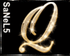 IO-Gold Sparkle Letter-Q