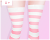 Ⓐ Pink Stripe Socks