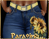P9)"MAY" Sunflower Jeans