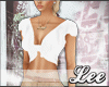 Lee. Cropped Top in Wht