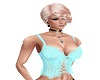 aqua lace corset vest