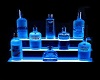 Neon Blue Display Shelf