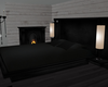 {E} Black Poseless Bed