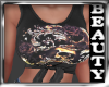 CROP SKULL ROCKER TOP