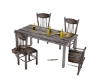 Thrashed Table Chair Set