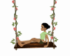 Swing Wood Kiss Flower
