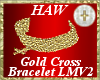 Gold Cross Bracelet LMV2